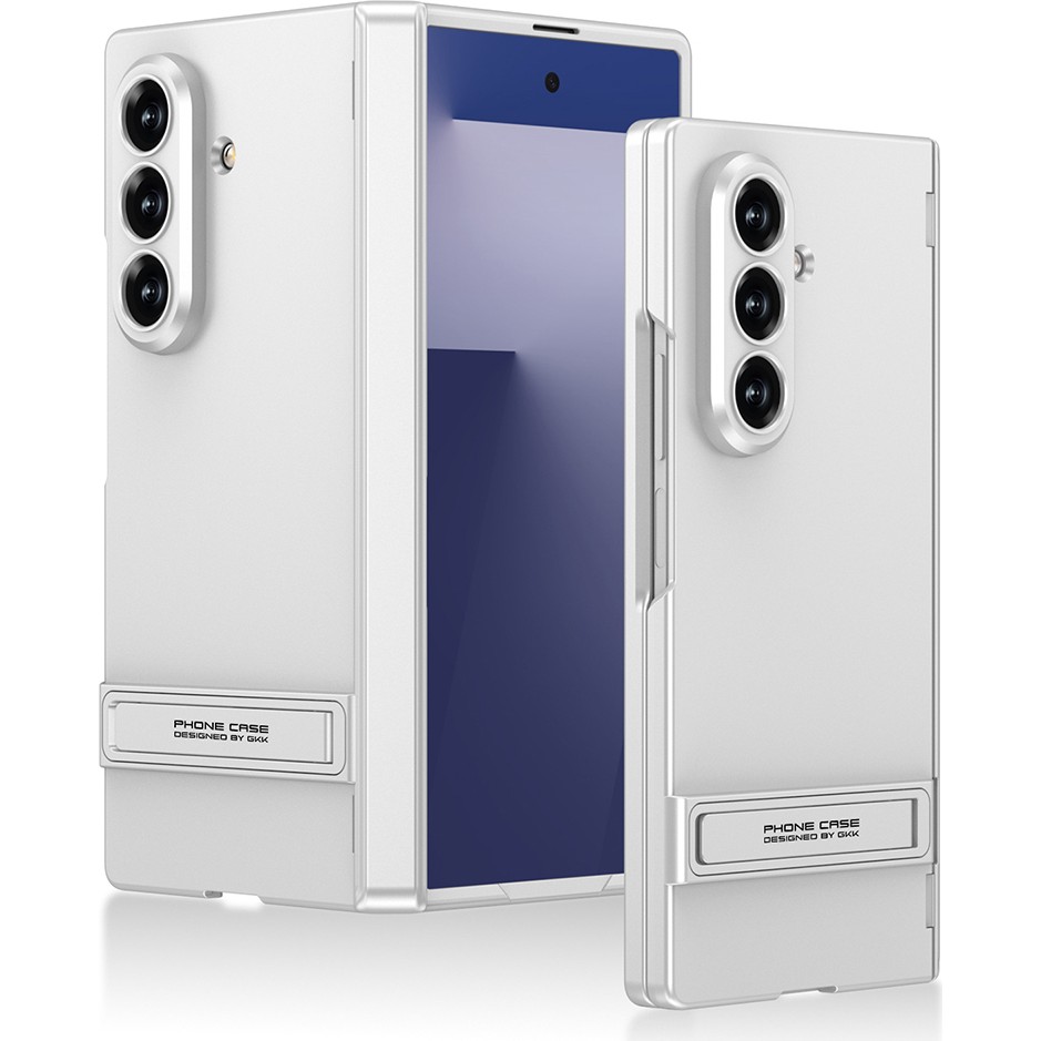 Nezih Case Samsung Galaxy Z Fold 7 Kılıf Kıpta Standlı Kapak - Gümüş Cep Telefonu Kılıfı Fiyatı