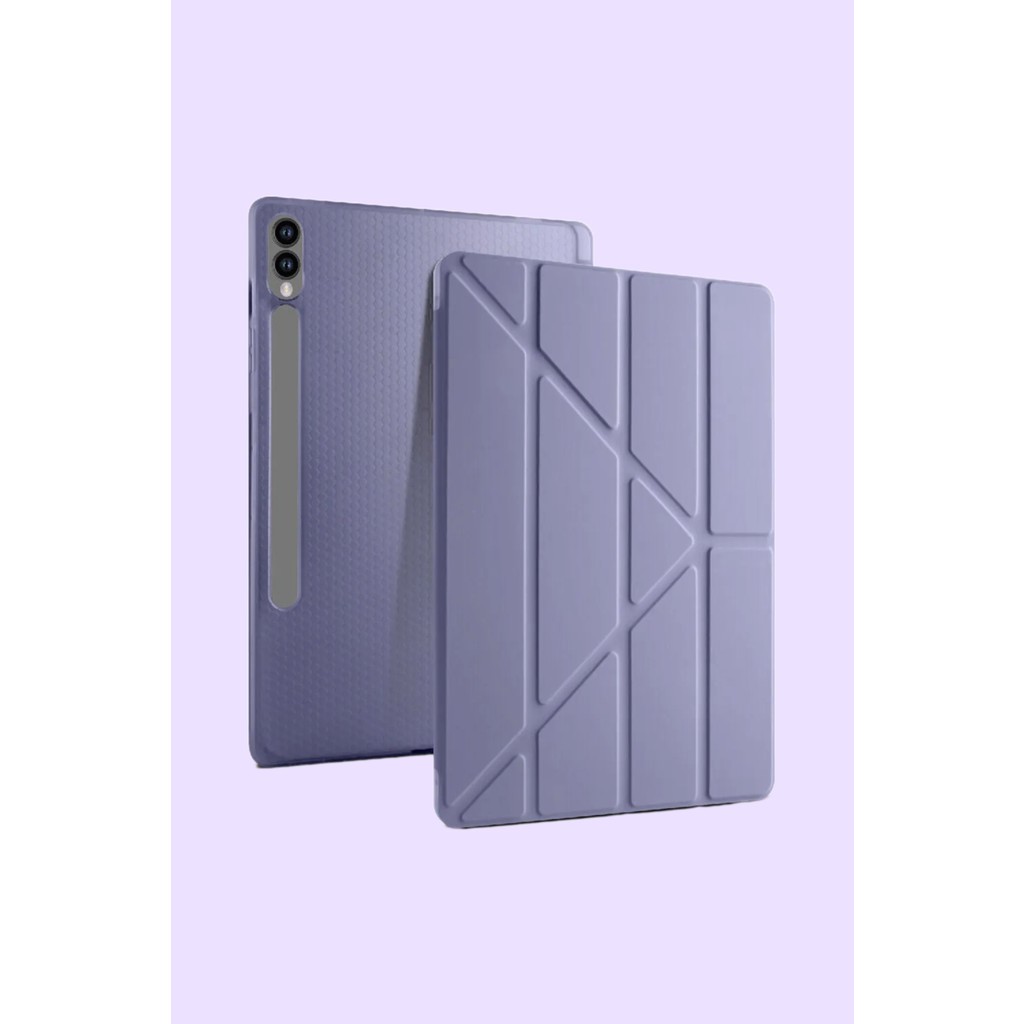 Nezih Case Samsung Tab S9 (X710) / Tab S9 Fe (X510) Kalem Bölmeli Uyku Mod'lu Standlı Akıllı Kapak Kılıf - Açık Mor Cep Telefonu Kılıfı Fiyatı