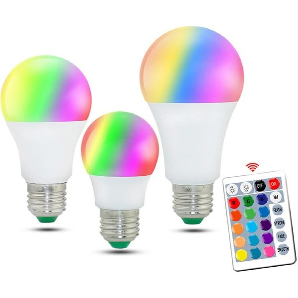 NHR E27 Smart Uzaktan Kumanda Rgb LED Ampul 16 Renk Değiştirme Magic - Beyaz - 1 - 10 W Led Aydınlatmalar Fiyatı