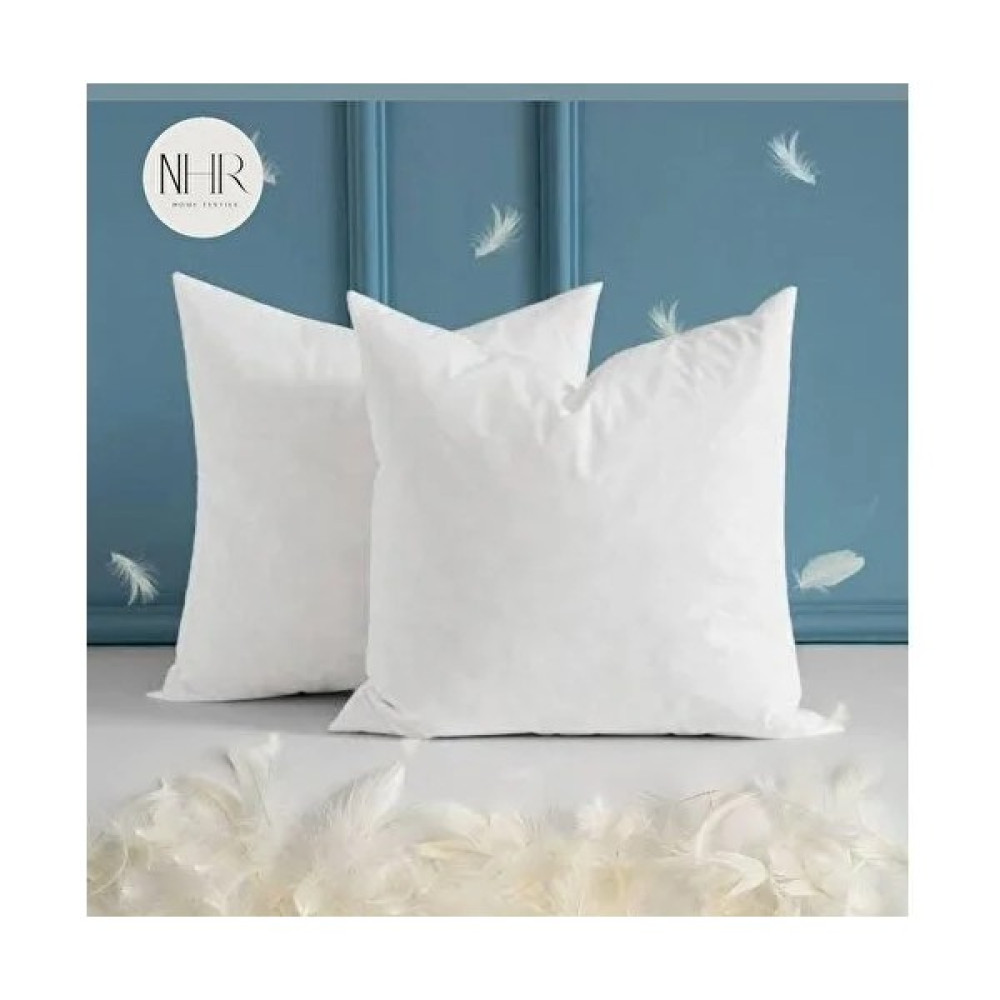 Nhr Home 2'li Kaz Tüyü Kırlent/Minder Kılıfı iç Yastığı - 70 x 70 cm - Beyaz Kırlent / Mobilya Yastığı Fiyatı