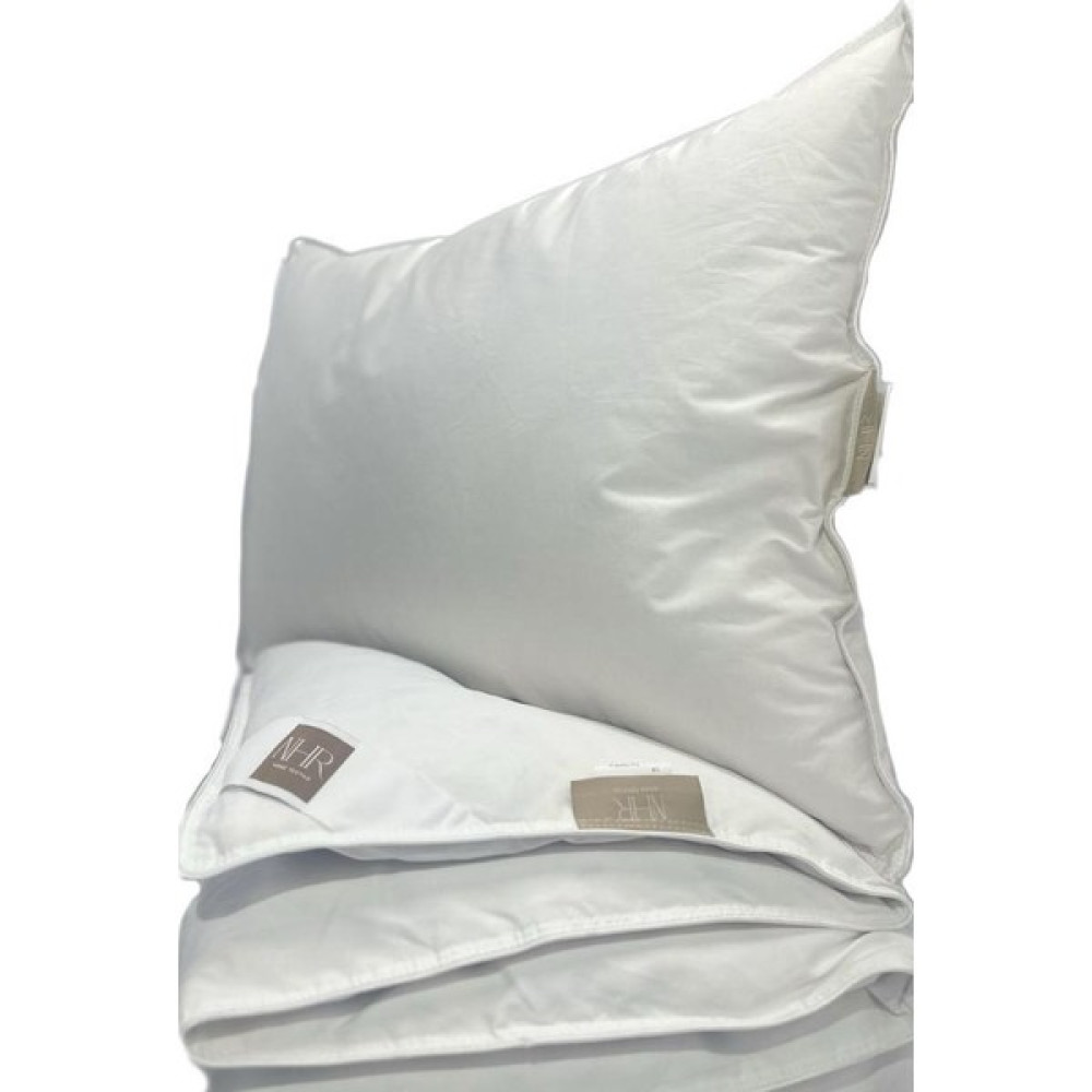 NHR HOME Kaz Tüyü Tek Kişilik Yorgan/Yastık Seti %15 Gıdık - 155 x 215 cm - 010 - Beyaz Yorgan Fiyatı