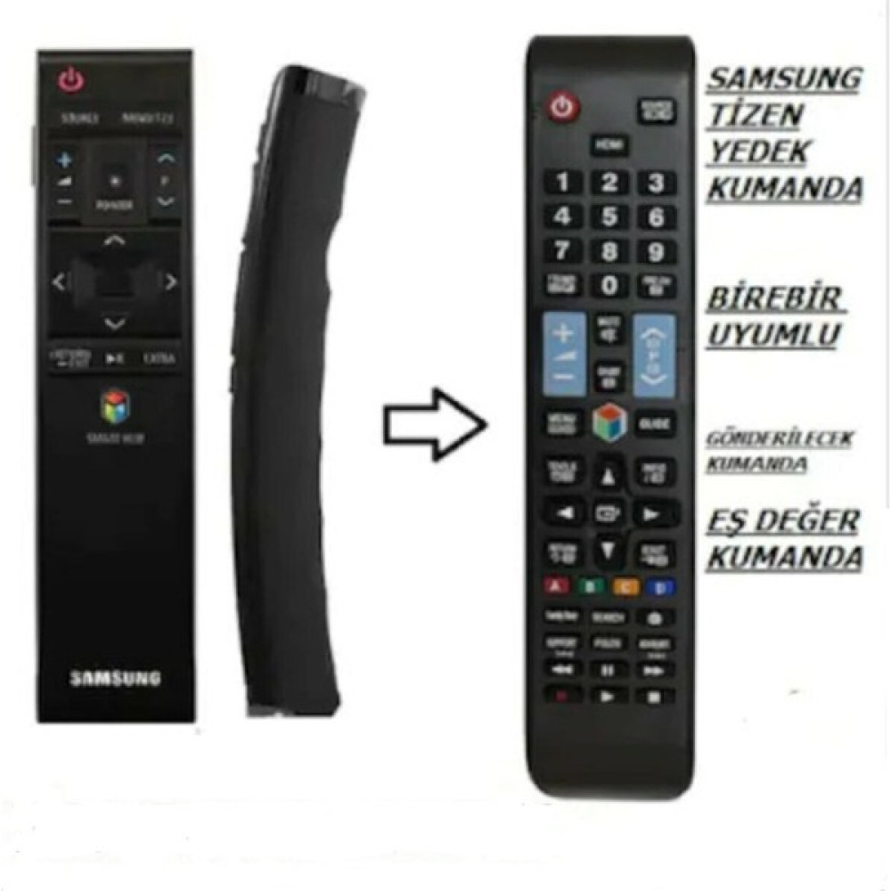 NHR Samsung Akıllı Kumanda BN59-01220D Tizen J Serisi Yedek Kumanda BN59-01220D - Siyah TV Aksesuarları Fiyatı