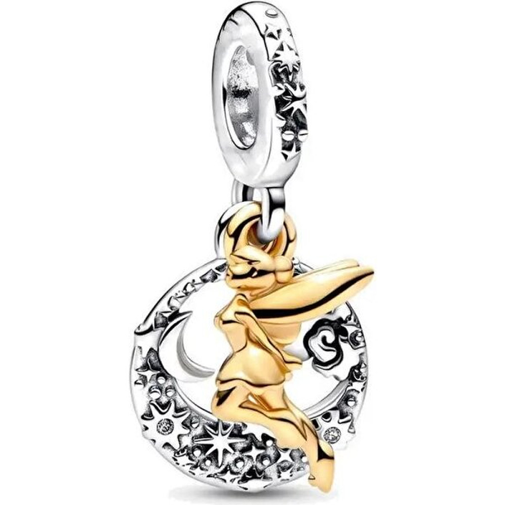 Ni Aksesuar Gümüş S925 Damgalı Disney Tinker Bell Gece Sallantılı Charm Saat ve Bileklik Aksesuarı Fiyatı