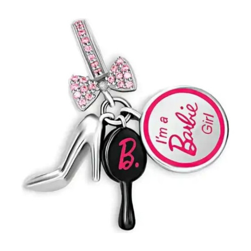 Ni Aksesuar Gümüş S925 Damgalı Fiyonk, Topuklu Ayakkabı, Ayna, Barbie Charm - Renkli Saat ve Bileklik Aksesuarı Fiyatı