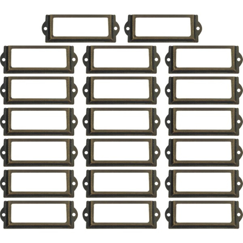 Niazi 20pcs Vintage Style Dosya Etiket Tutucu Çekmece Çekmece Çekmece Box Bronz (Yurt Dışından) Dresuar / Makyaj Masası Fiyatı