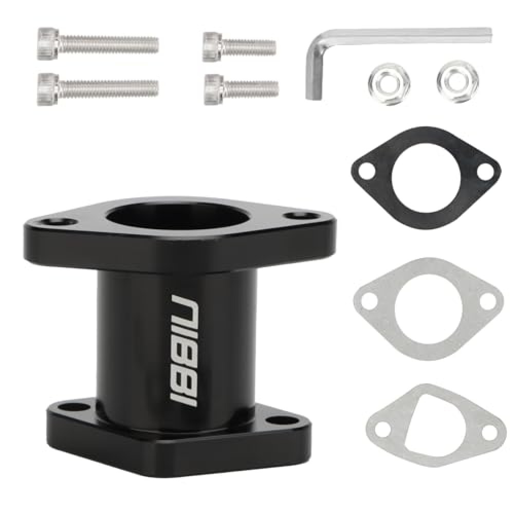 NIBBI Coleman intake manifold,for Coleman b200 ct200u bt200x Engine Performance Parts Upgrade Go Kart Mini Bike (Black)