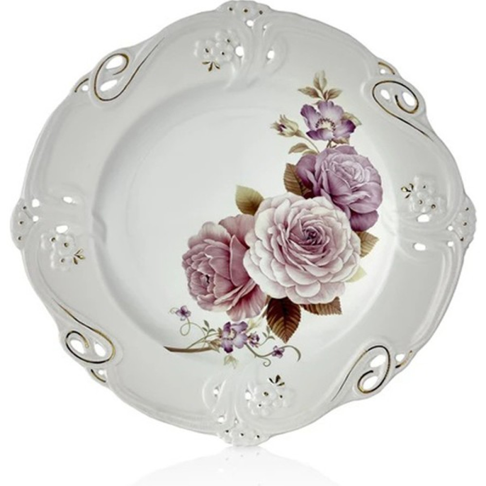 Nice Home Art Lila Dantel 6 Lı Pasta Tabağı 23,5 cm - 6 Adet Mutfak Gereçleri Fiyatı