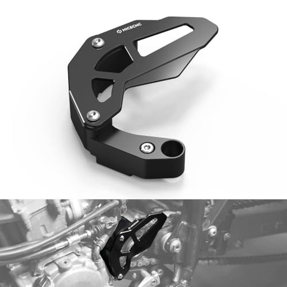 NICECNC Case Saver Guard Compatible with Honda TRX450R Kick Start 2006-2009,TRX450ER Electric Start 2006-2014 Black,Replacement for 23820-HP1-600
