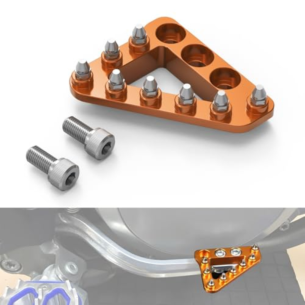 NICECNC Motorcycle Brake Rear Brake Pedal Plate Tip Compatible with KTM 85-500 2004-16 (not 2016 125/150SX, 2016 SXF/XCF) 690 Enduro R 2008-23 690 SMC R 2019-2023 790 Adventure R 2019-23,See fitment