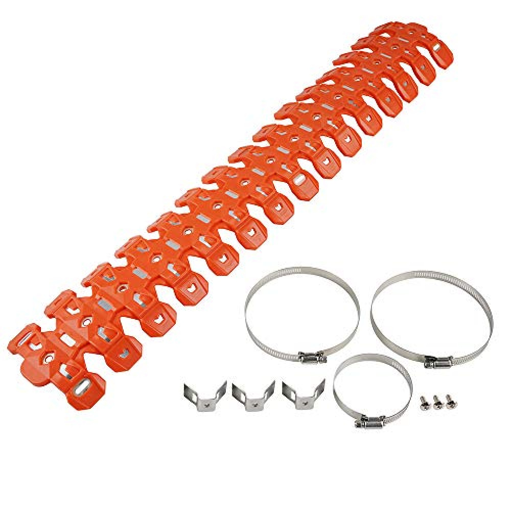 NICECNC Orange Pipe Heat Shield Cover Guard Protector Compatible with KTM SX/XC/EXC/EXC/XC-W/TPI Six Days 125/250/300 2012-2023 Compatible with BETA RR 2T 250/300 2013-2023 See Fitment