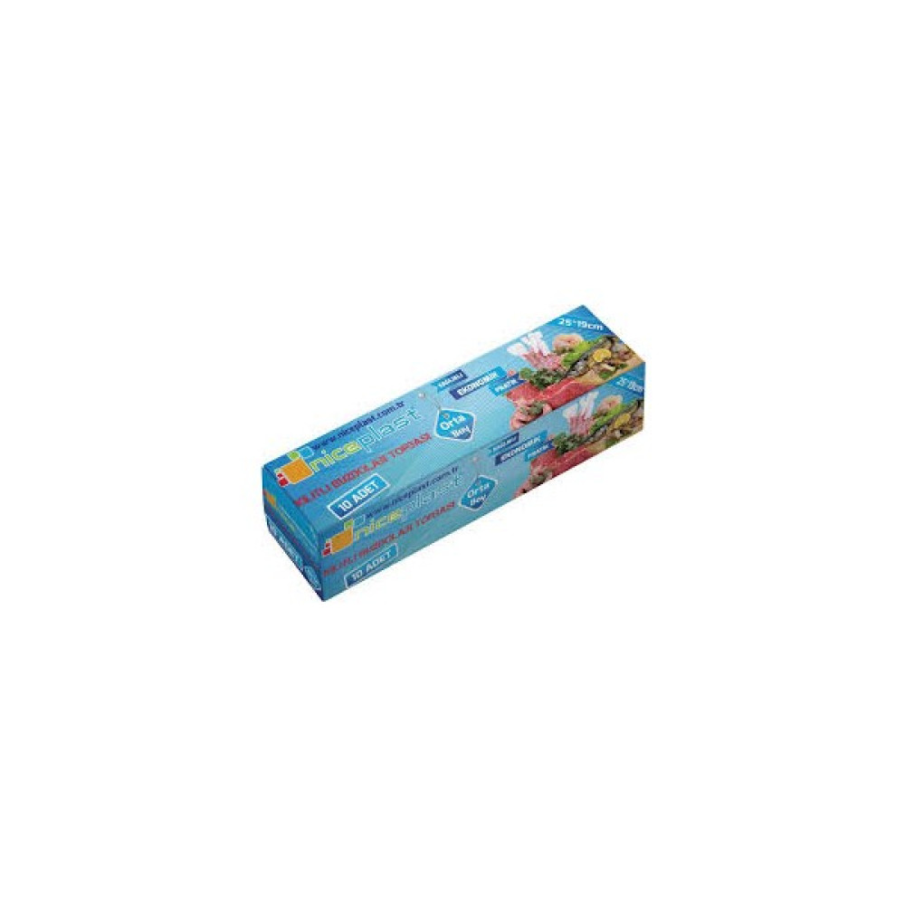 Niceplast Kilitli Buzdolabı Poşeti / Orta Boy / 25X19 cm / 10'lu Oto Boyaları Fiyatı