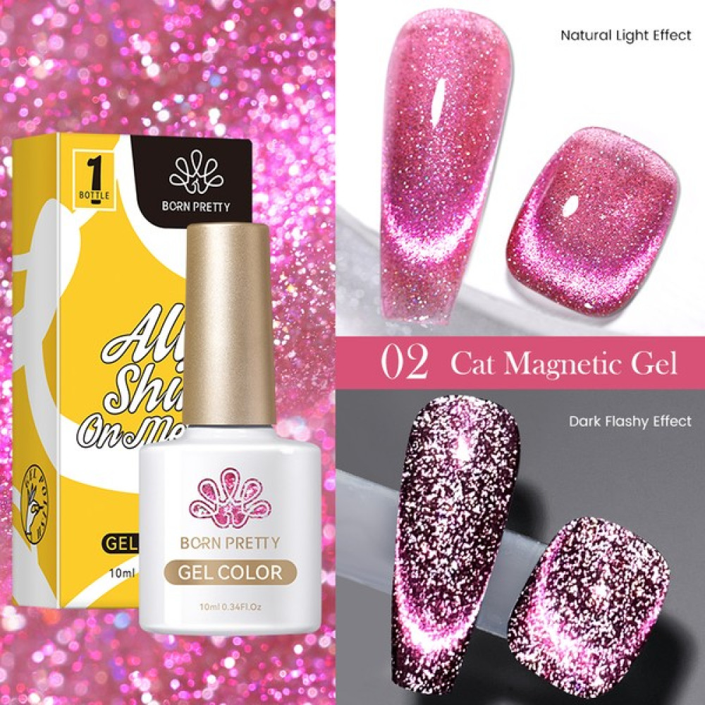 Nicole Diary Born Pretty 10ML Reflektörlü Kedi Gözü Manyetik (Reflectıve Cat Eye Magnetıc) Kalıcı Oje - 8 Oje Fiyatı