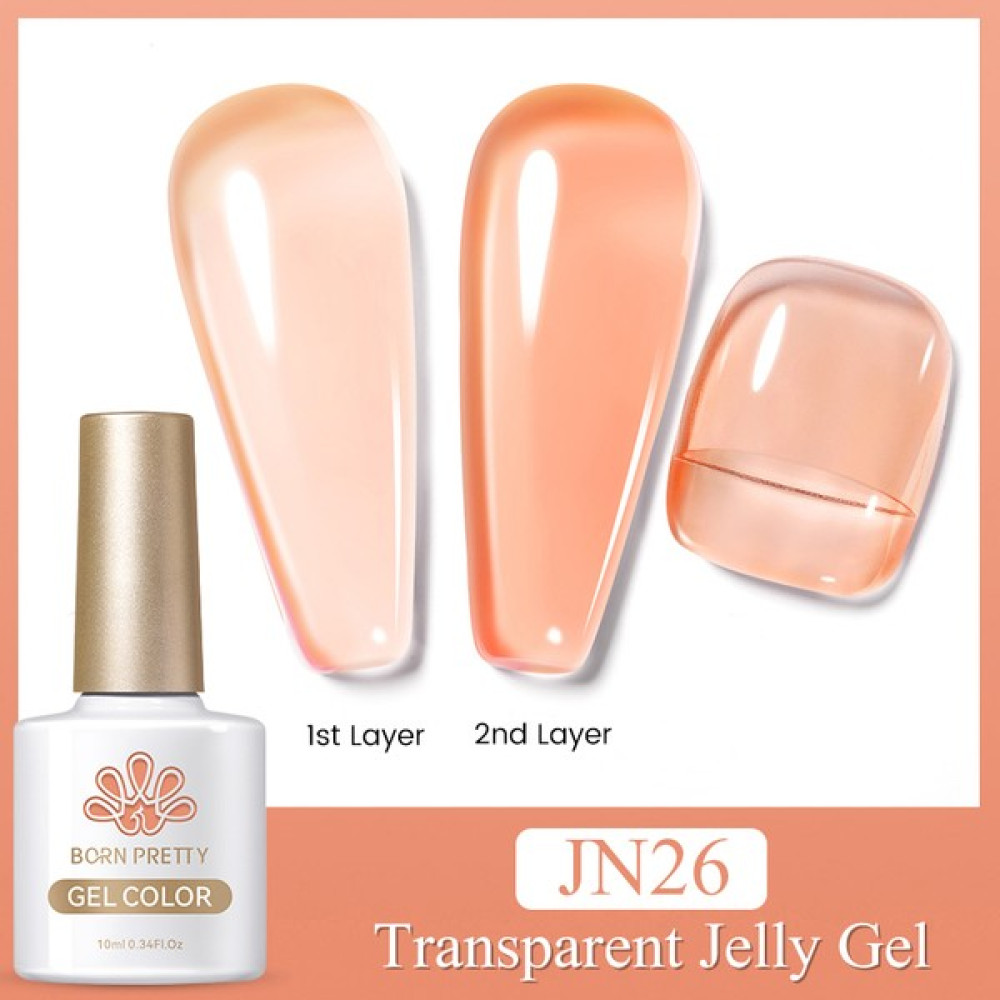 Nicole Diary Born Pretty Pro Jelly Nude Gel 10 ml Yarı Saydam Kalıcı Oje - JN26 Oto Boyaları Fiyatı