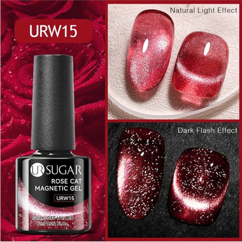 Nicole Diary Ur Sugar 7ml Rose Cat Magnetic Uv Nail Gel (Kedi Gözü Kalıcı Oje) - simli Oje Fiyatı