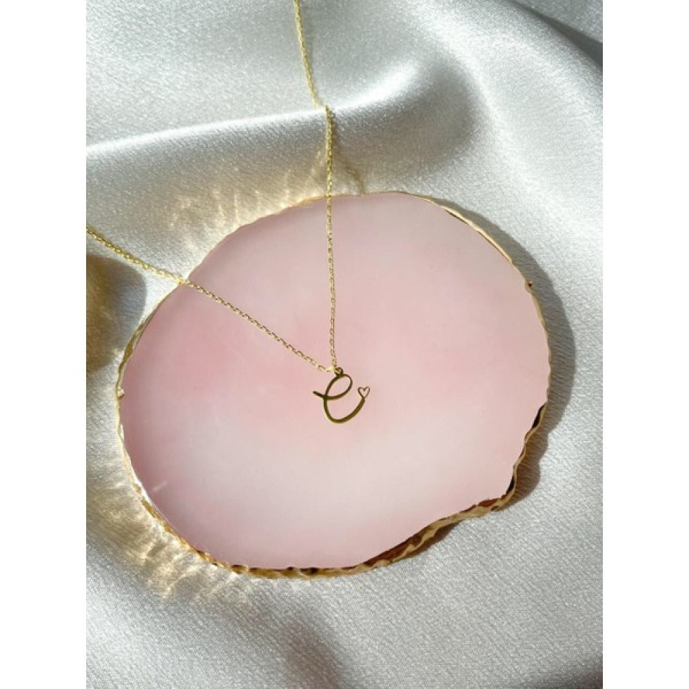 Nida Jewelry 925 Ayar Gümüş Harf Kolye Gümüş Kolye Fiyatı