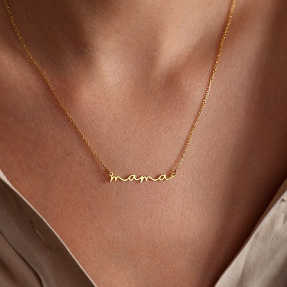 Nida Jewelry 925 Ayar Gümüş Mama Kolye Gümüş Kolye Fiyatı