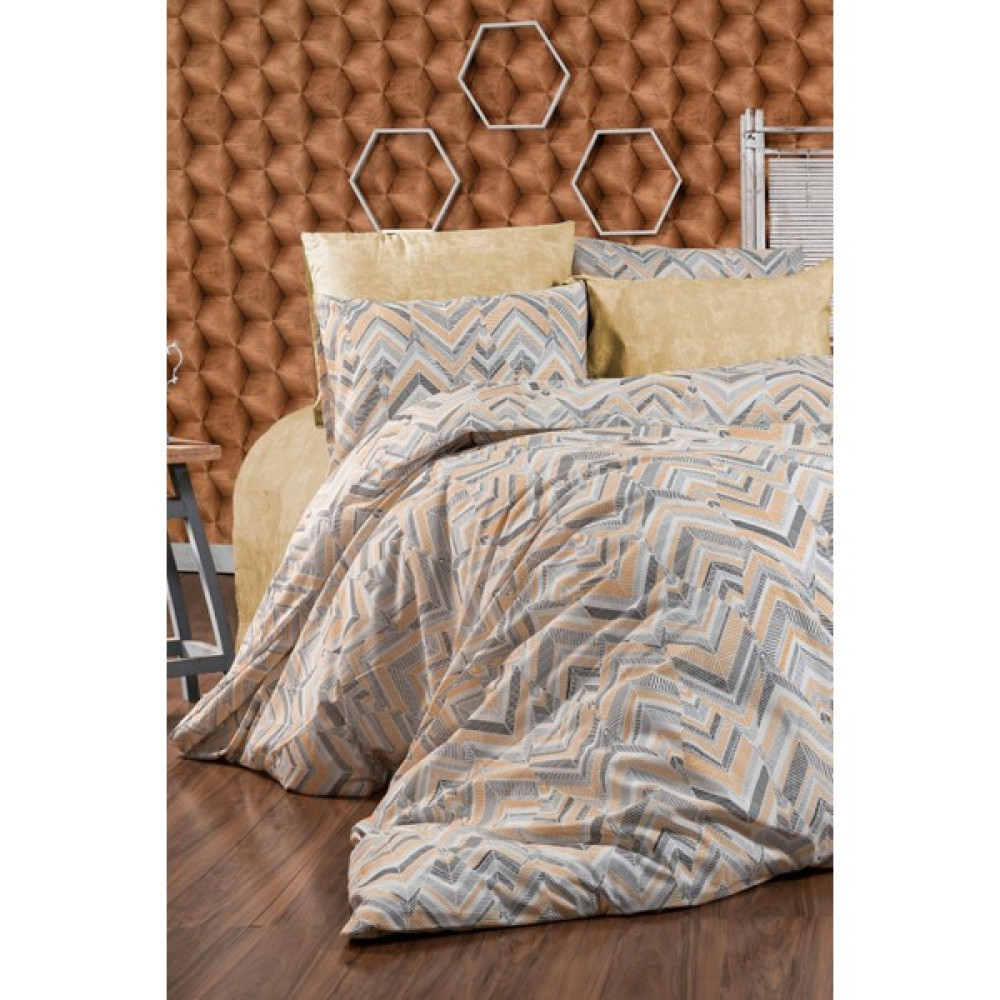 Nida Nevresim Takımı Çift Kişilik Pamuklu 4 Parça Çarşaflı Nevresim Seti Turuncu - 200 x 220 cm Nevresim Takımı Fiyatı