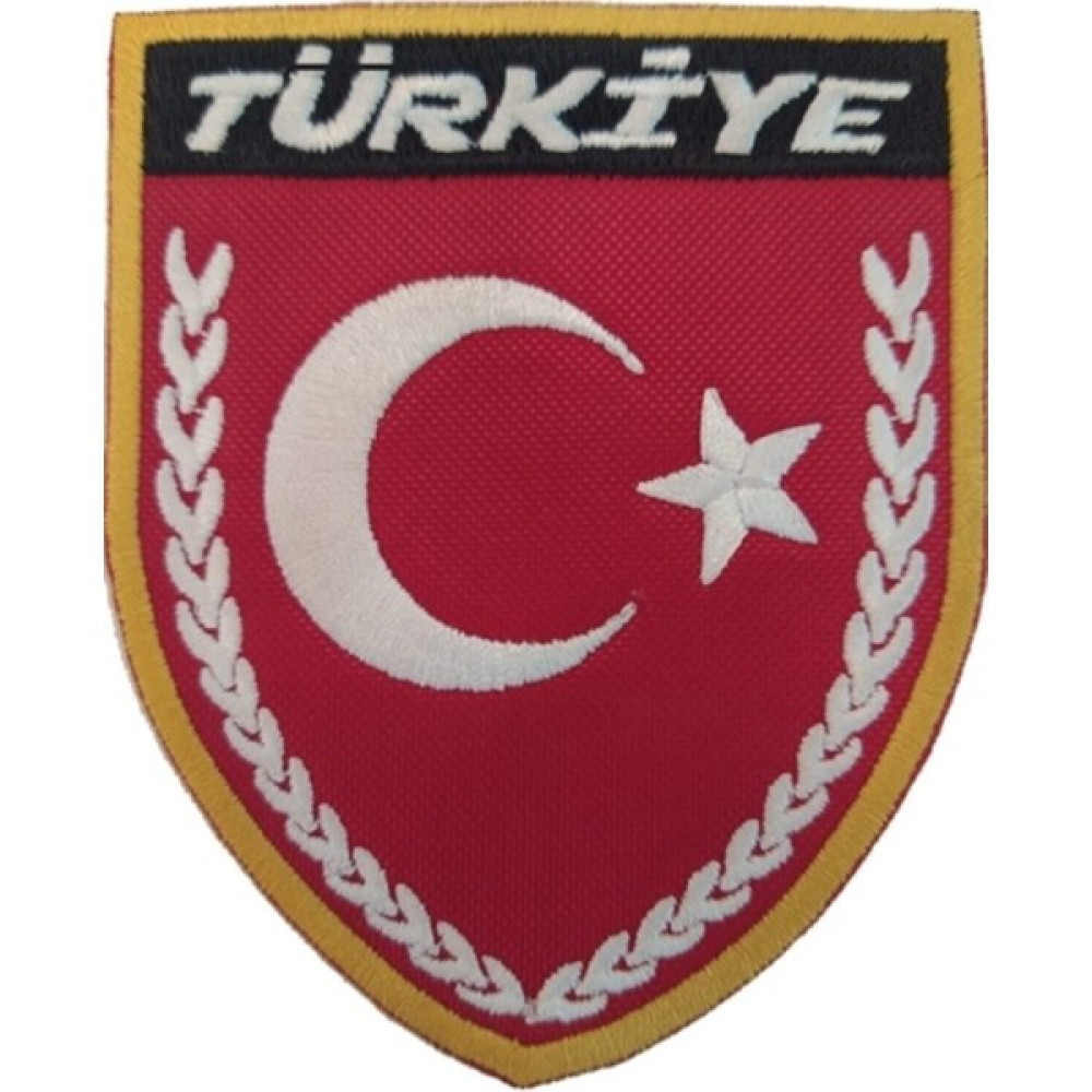 Nidage Cırt Bantlı Turkey Türkiye Türk Bayrak Nakış Işleme Arma Patch Peç 8×9,5 cm Oto Boyaları Fiyatı