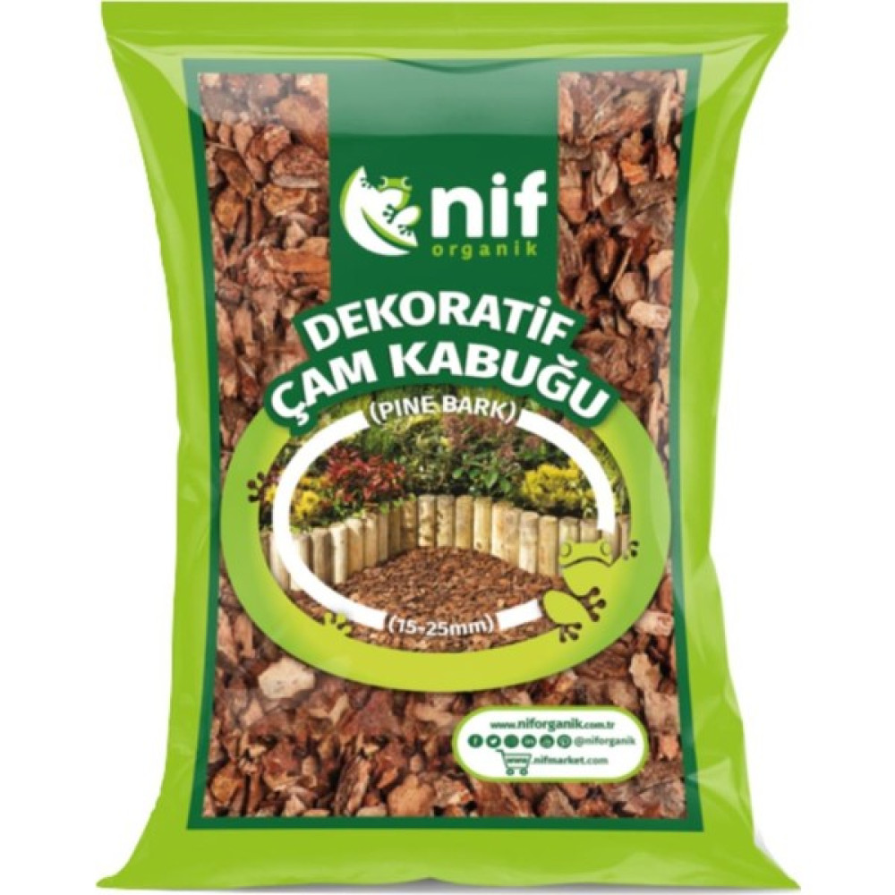 Nif Organik Çam Kabuğu Doğal Çam Ağacı Kabuğu 15-30 Mm-5 Lt Dekoratif Bahçe Ürünleri Fiyatı