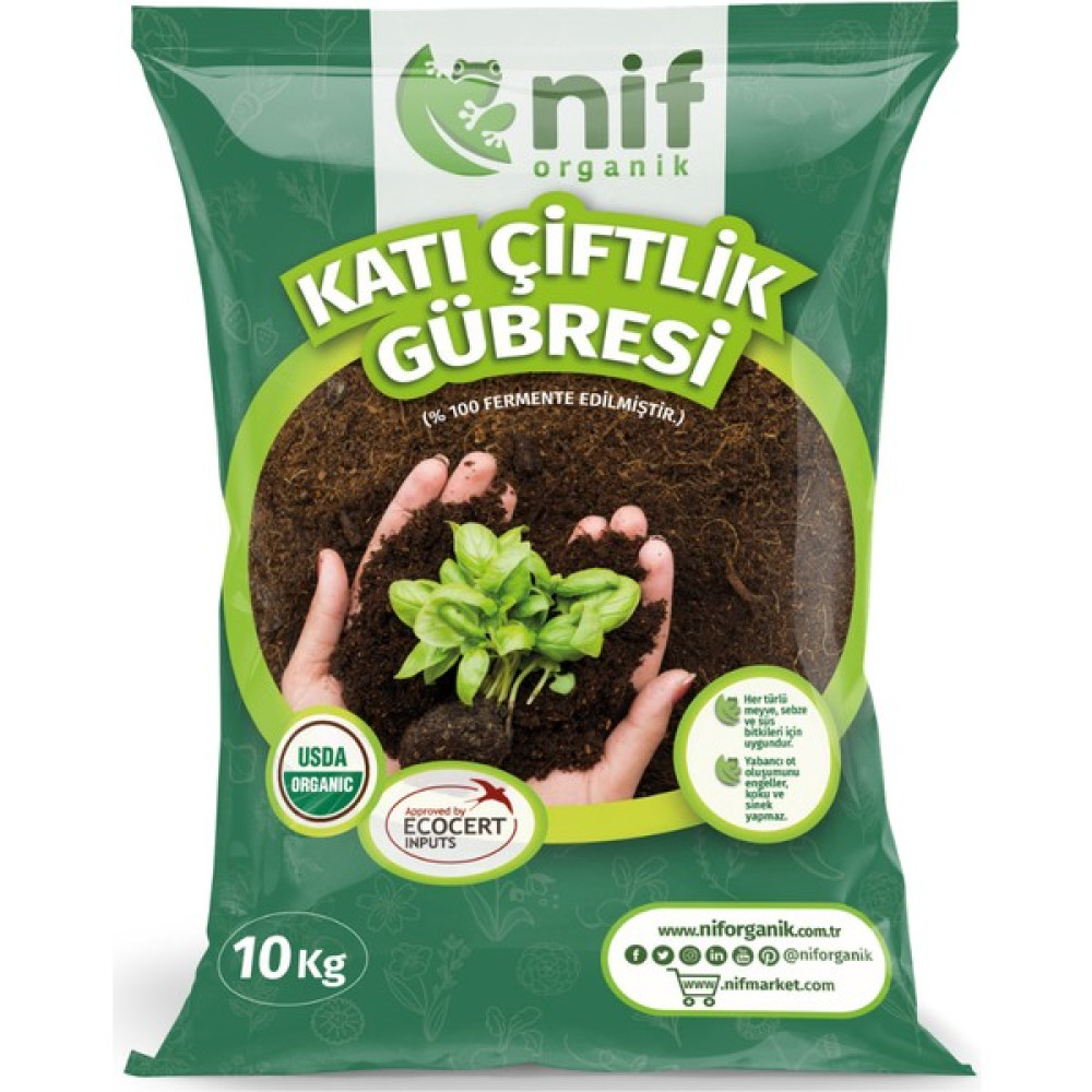 Nif Organik Katı Çiftlik Gübresi 10 kg Gübre Fiyatı