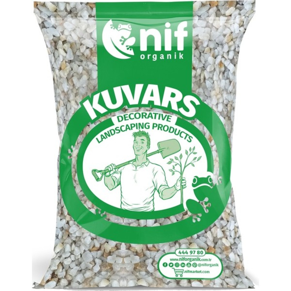 Nif Organik Kuvars Taşı %100 Doğal Kuvars Madeninden Akvaryum Teraryum Peyzaj 5-8 mm 20 Kg Dekoratif Bahçe Ürünleri Fiyatı