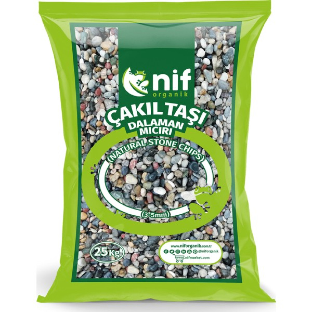 Nif Organik Mıcır-Çakıl Taşı 20 kg 3-5 mm Dekoratif Bahçe Ürünleri Fiyatı