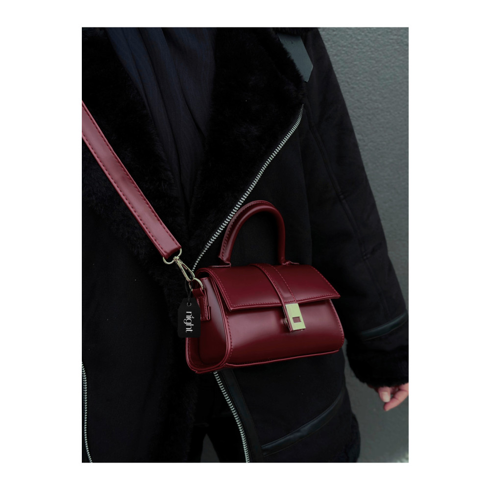 Night Paula Model Bordo Kadın El Ve Omuz Çantası Standart Beden Unisex Çanta & Cüzdan ve Seyahat Çantaları Fiyatı