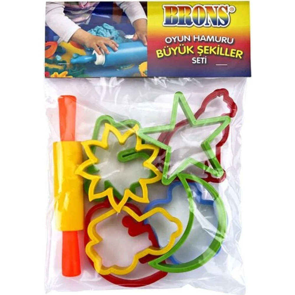 Night Shop Brons BR-474 Büyük Şekiller Seti Oyun Hamuru Kalıpları Eğitici Oyuncak Fiyatı