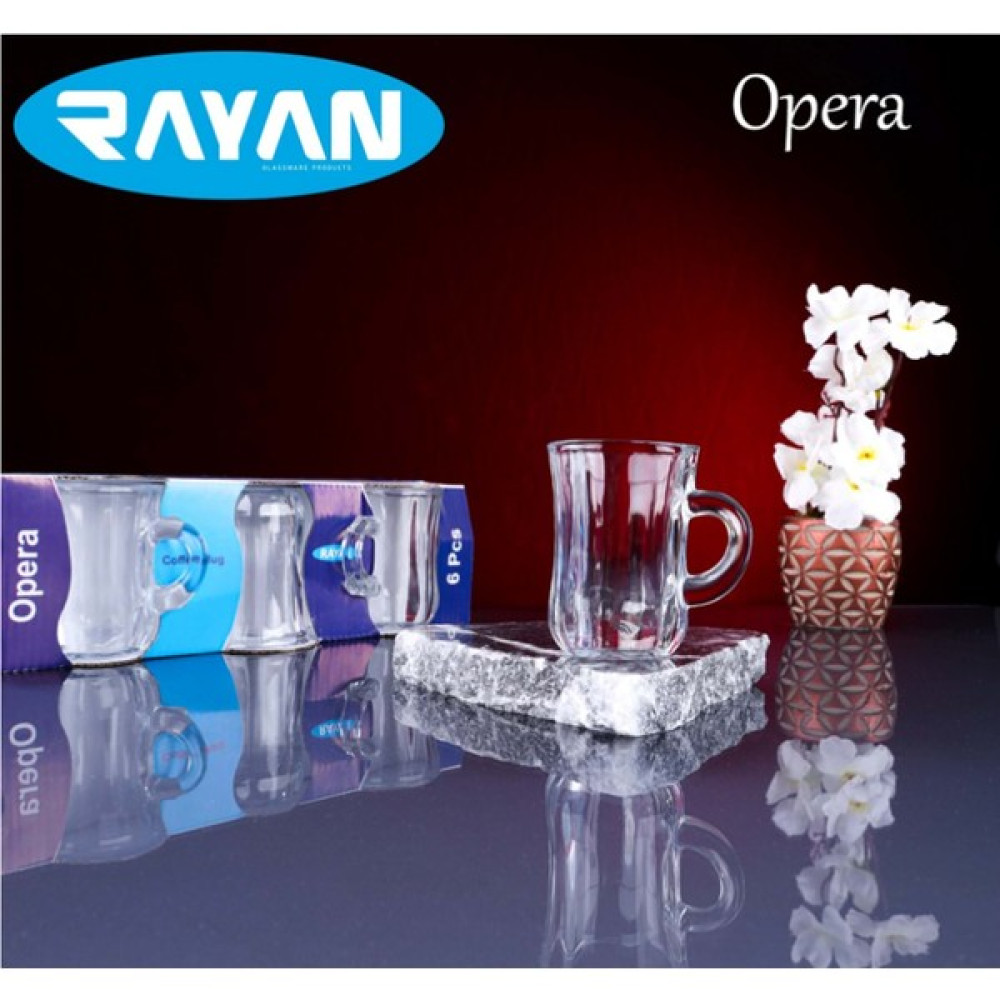 Night Shop Rayan Opera 6 Lı Kulplu Çay Bardağı Fincan / Bardak / Kahve Takımı Fiyatı