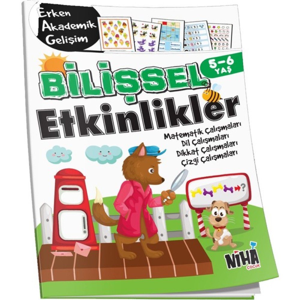 Niha Çocuk 5-6 Yaş Bilişsel Etkinlikler Okul Öncesi Eğitici & Öğretici Kitaplar Fiyatı