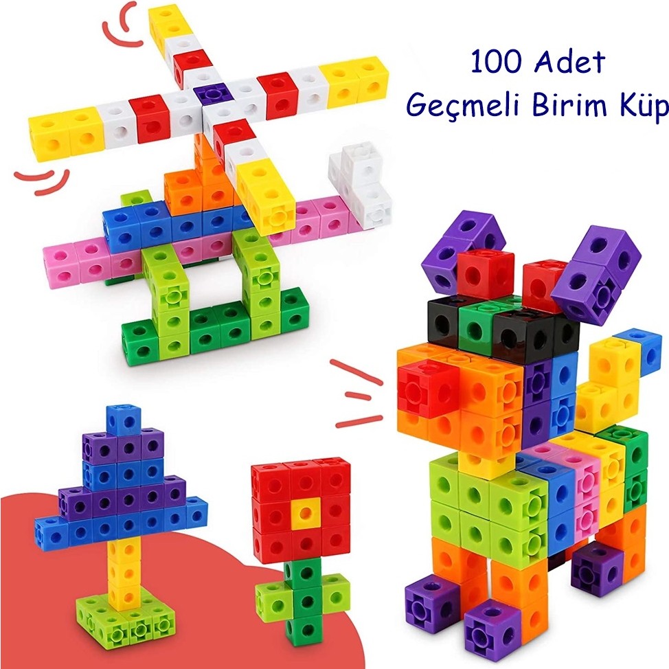 Nihal Süeda Number Blocks Eğitici Geçmeli Birim Küpler (2X2X2 Cm) Snap Cubes 100 Parça - Renkli Eğitici Oyuncak Fiyatı