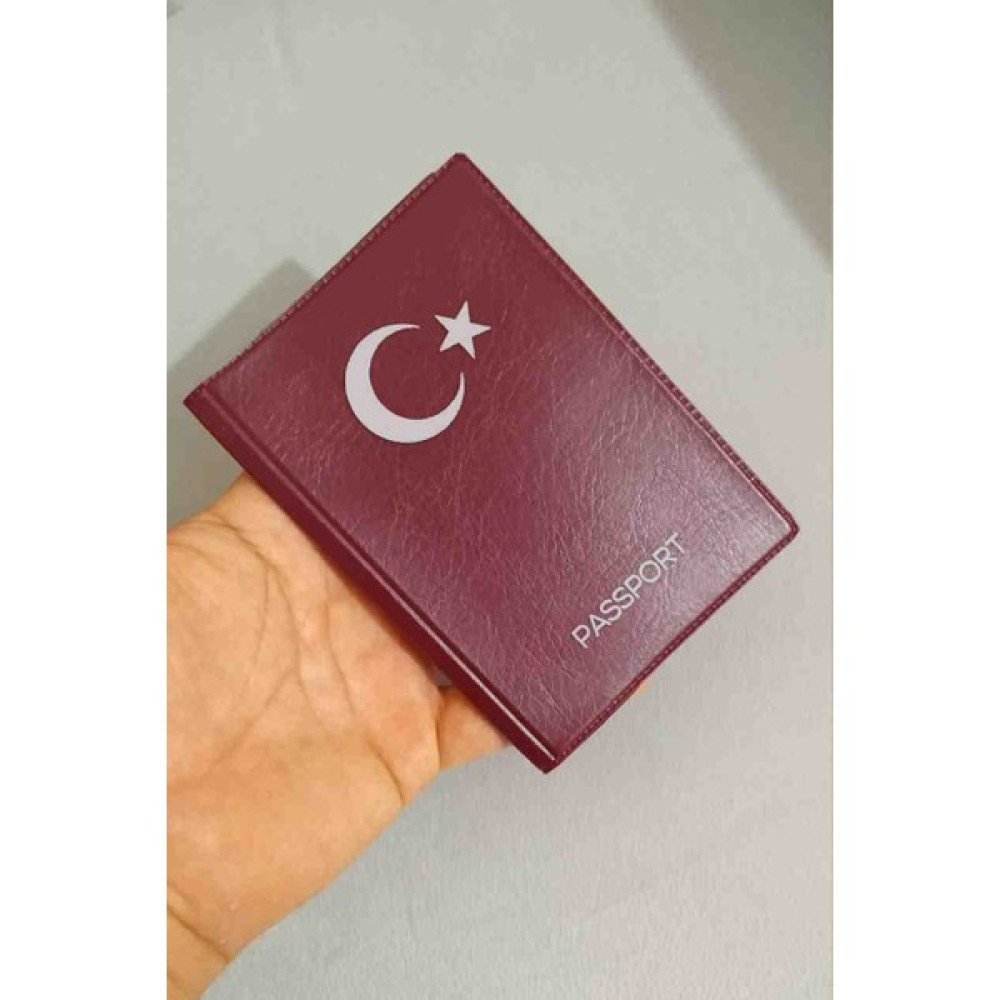 Nihay Ay Yıldızlı Passport Baskılı Pvc Pasaport Kılıfı Kabı Klasör Fiyatı