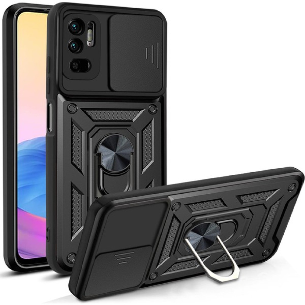 Nihcase Xiaomi Redmi 9t Kılıf Kamera Korumalı Sürgülü Yüzüklü Armor Military Tank Koruyucu Kapak - Siyah Cep Telefonu Kılıfı Fiyatı
