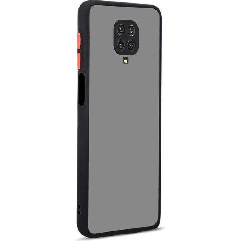 Nihcase Xiaomi Redmi Note 9 Pro/9s Kılıf Buzlu Mat Parmak Izi Yapmaz Kamera Korumalı Renkli Tuşlu Kapak Hux - Siyah - RM Note 9 Pro Cep Telefonu Kılıfı Fiyatı
