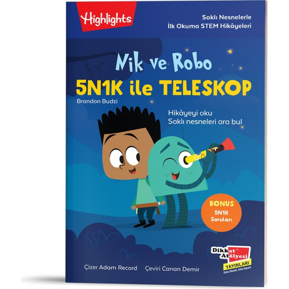 Nik ve Robo 5N1K ile Teleskop Dikkat Atölyesi Yayınları Çocuk Masal Fiyatı