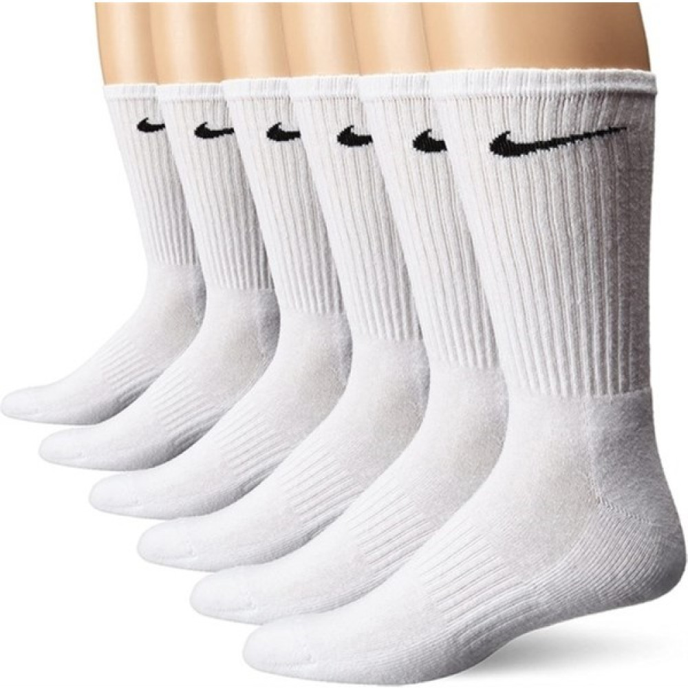 Nike Everyday Cotton Cushioned Crew Beyaz 6lı Çorap SX5172-100 Çorap (Outdoor) Fiyatı
