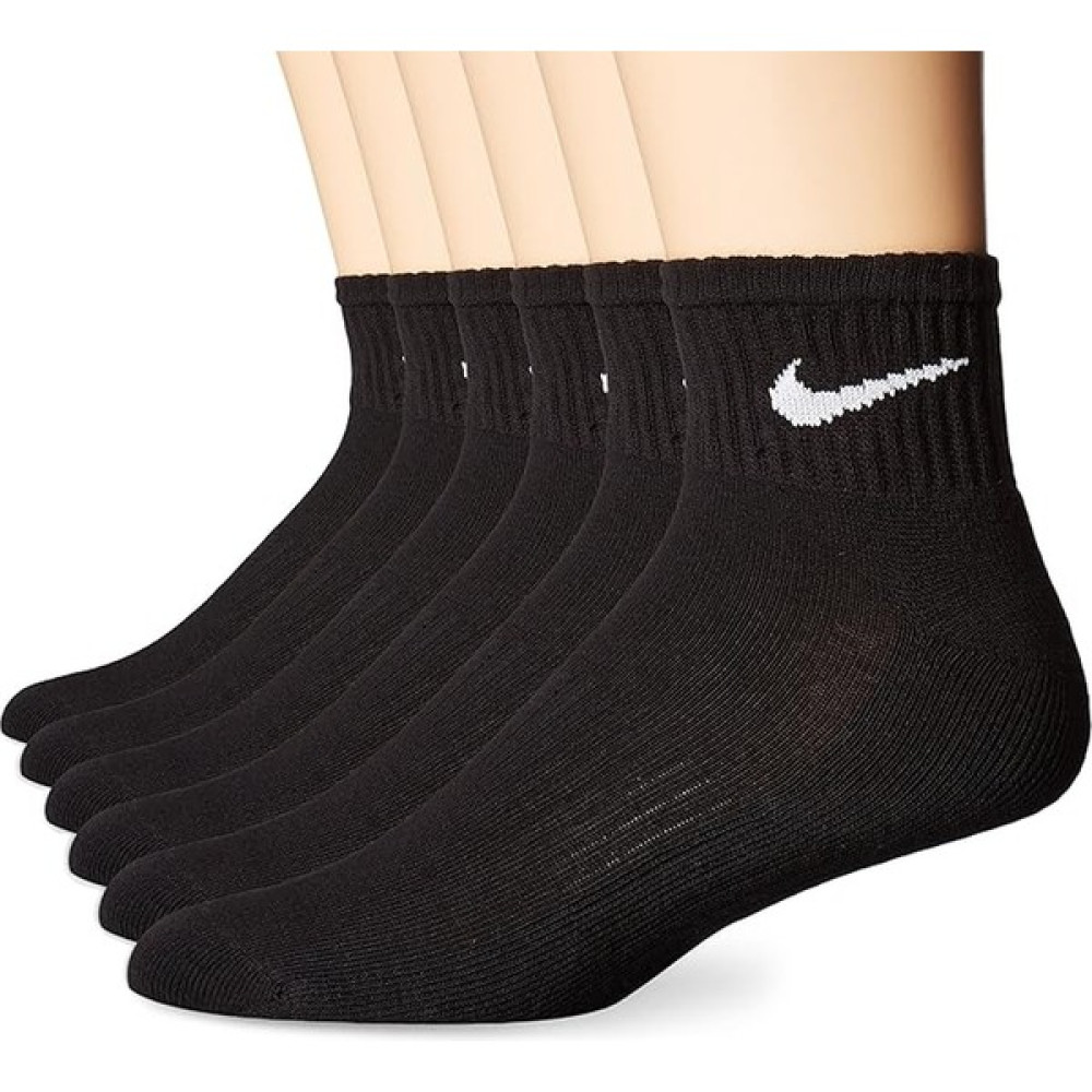 Nike Everyday Cotton Cushioned Siyah 6lı Spor Çorap SX5177-010 Çorap (Outdoor) Fiyatı