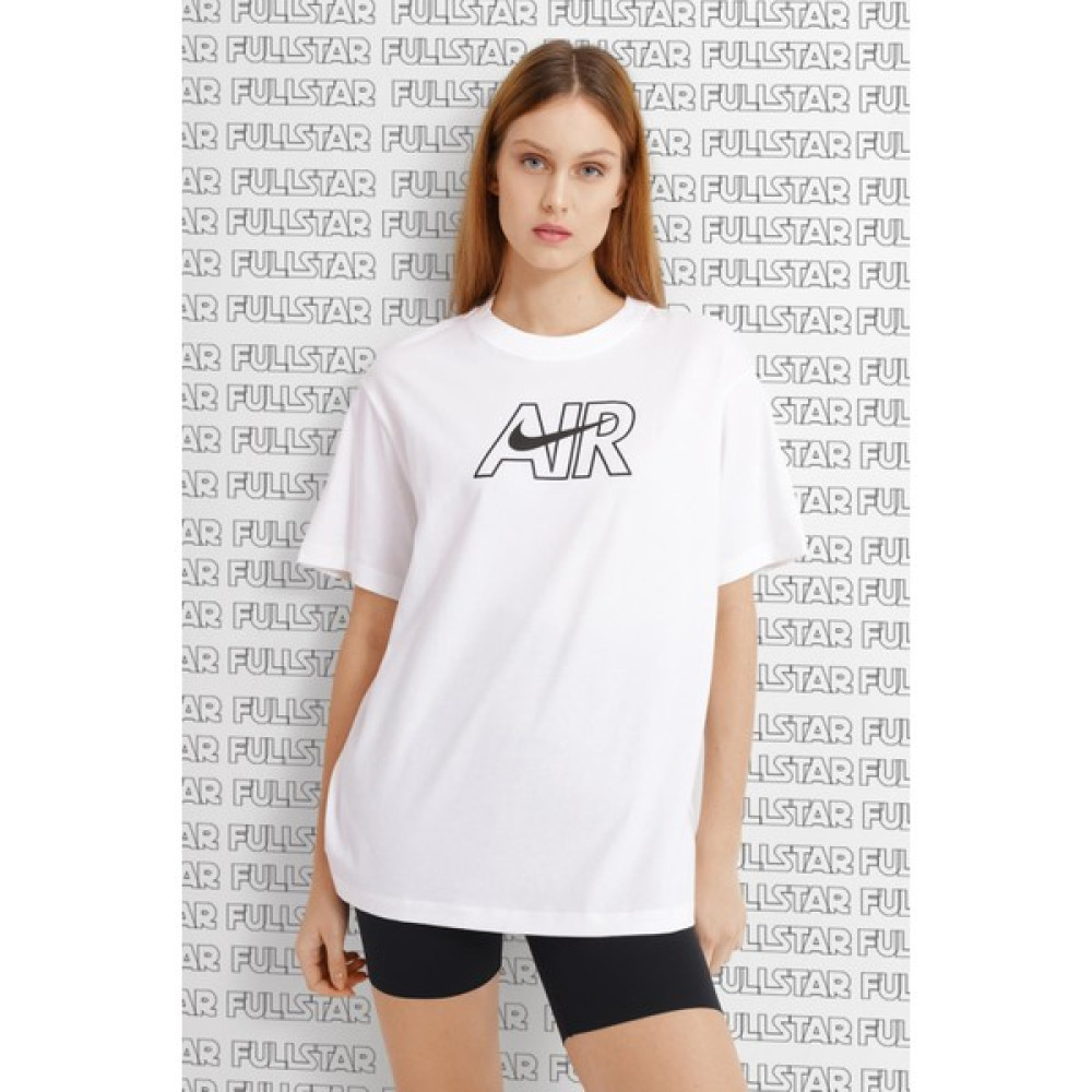 Nike Sportswear Big Air Logo Oversized Tee T-Shirt Unisex Beyaz Tişört T-Shirt & Sweatshirt (Outdoor) Fiyatı