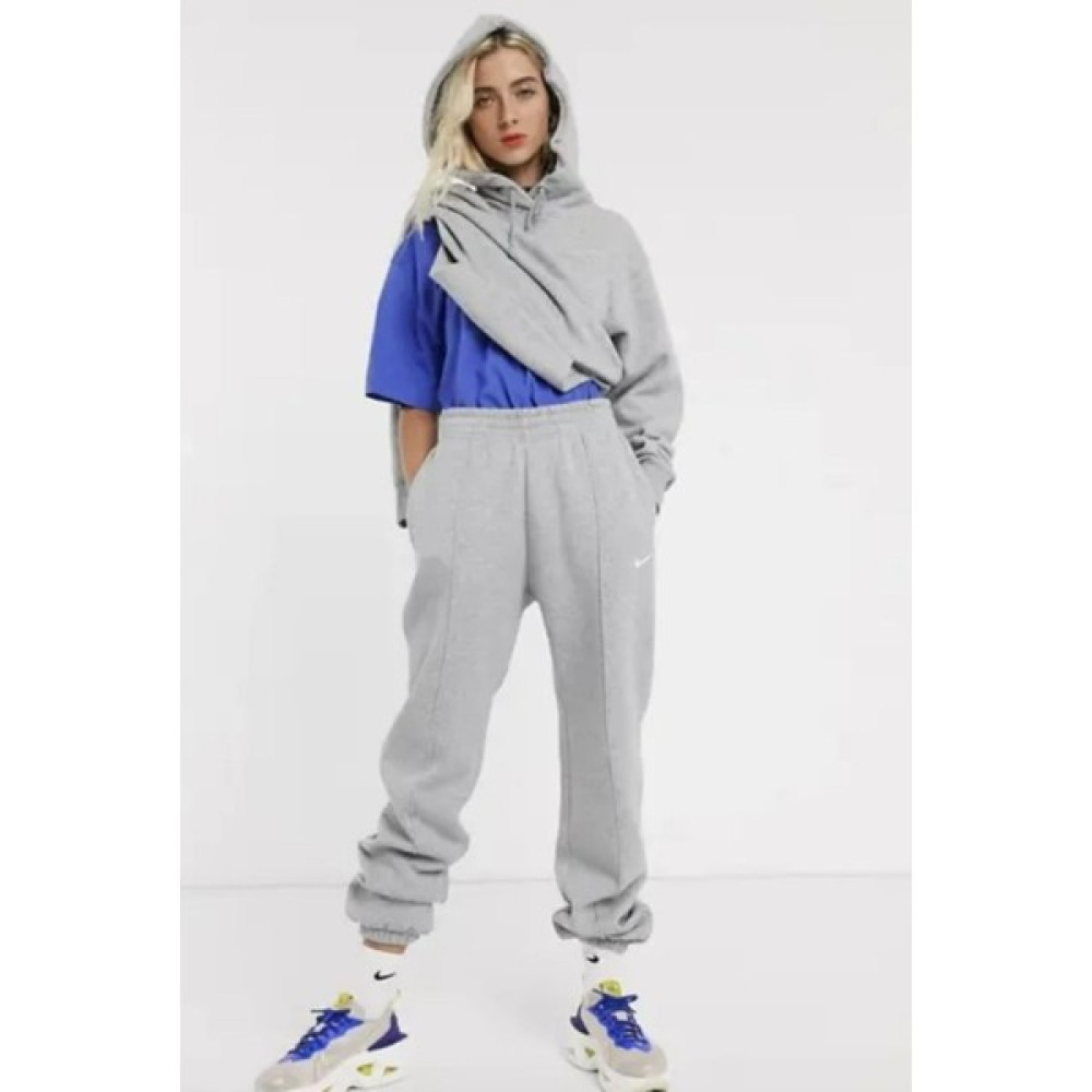 Nike Sportswear Essentials Kadın Büyük Beden Gri Eşofman Altı – Curve Kadın Eşofman Fiyatı