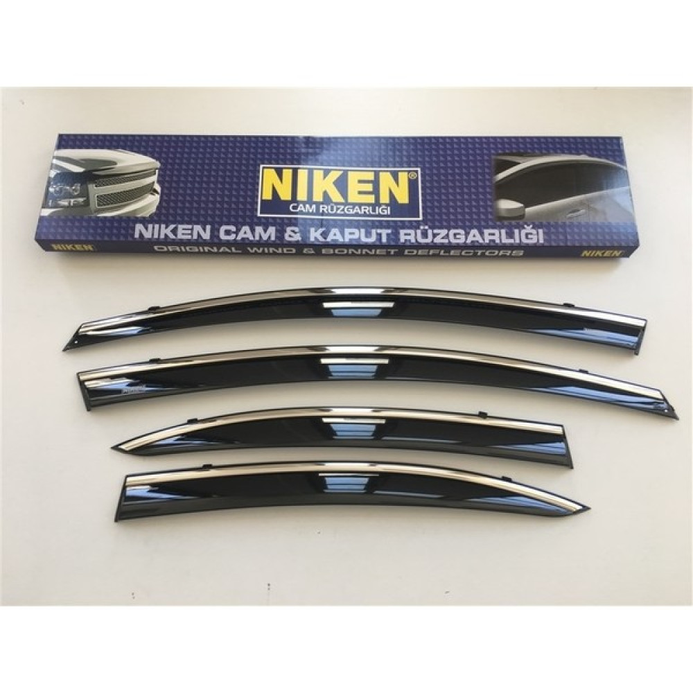 Niken Honda Civic Fd6 Kromlu Cam Rüzgarlığı 2007-2012 Arası Uyumlu Oto Rüzgarlıkları Fiyatı