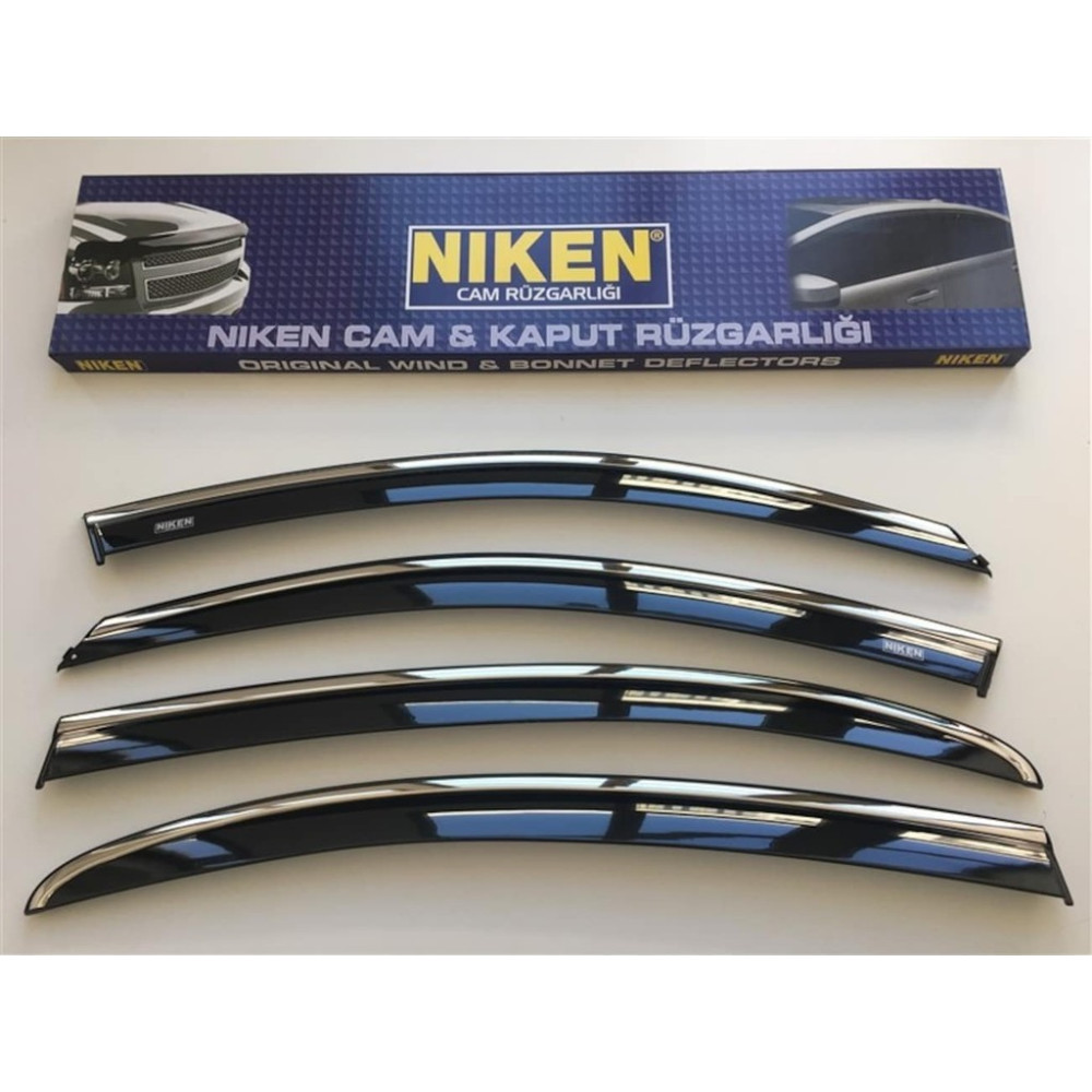 Niken Kıa Sportage 2010 - 2015 Kromlu Cam Rüzgarlığı 4'lü Oto Rüzgarlıkları Fiyatı