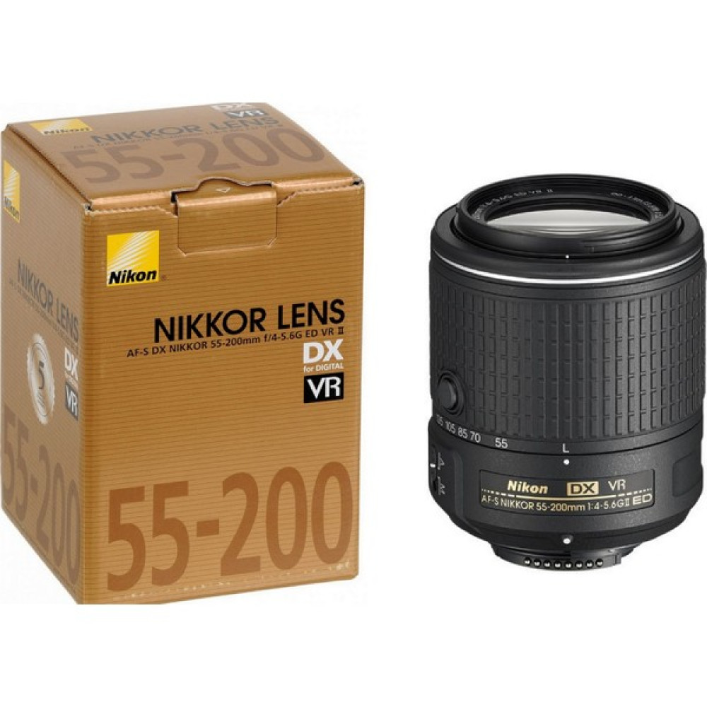 Nikon AF-S DX 55-200mm VR II Lens (Distribütör Garantili) Objektif & Lensler Fiyatı