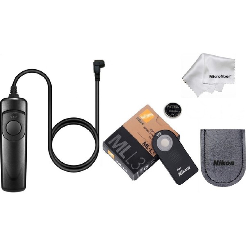 Nikon Mc-Dc2 Kablolu Deklanşör + Ml-L3 Kablosuz Kumanda D90 D3200 D3300 D5000 D5100 D5200 D5300 Video Kamera Aksesuarları Fiyatı