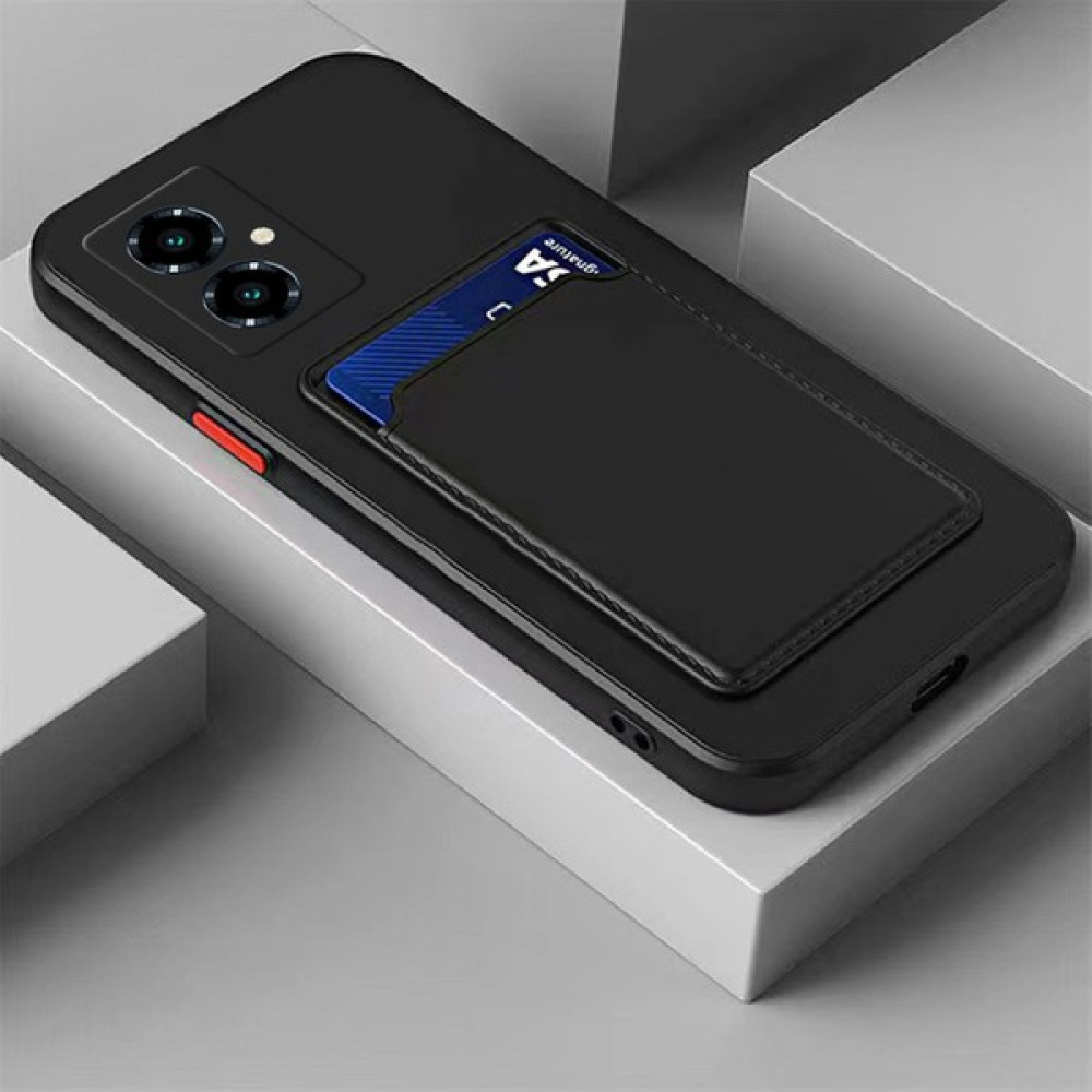 Nikscase Tecno Camon 19 Pro Kılıf Kart Bölmeli Karlıklı Cüzdanlı Kamera Korumalı Silikon Kapak - Siyah Cep Telefonu Kılıfı Fiyatı