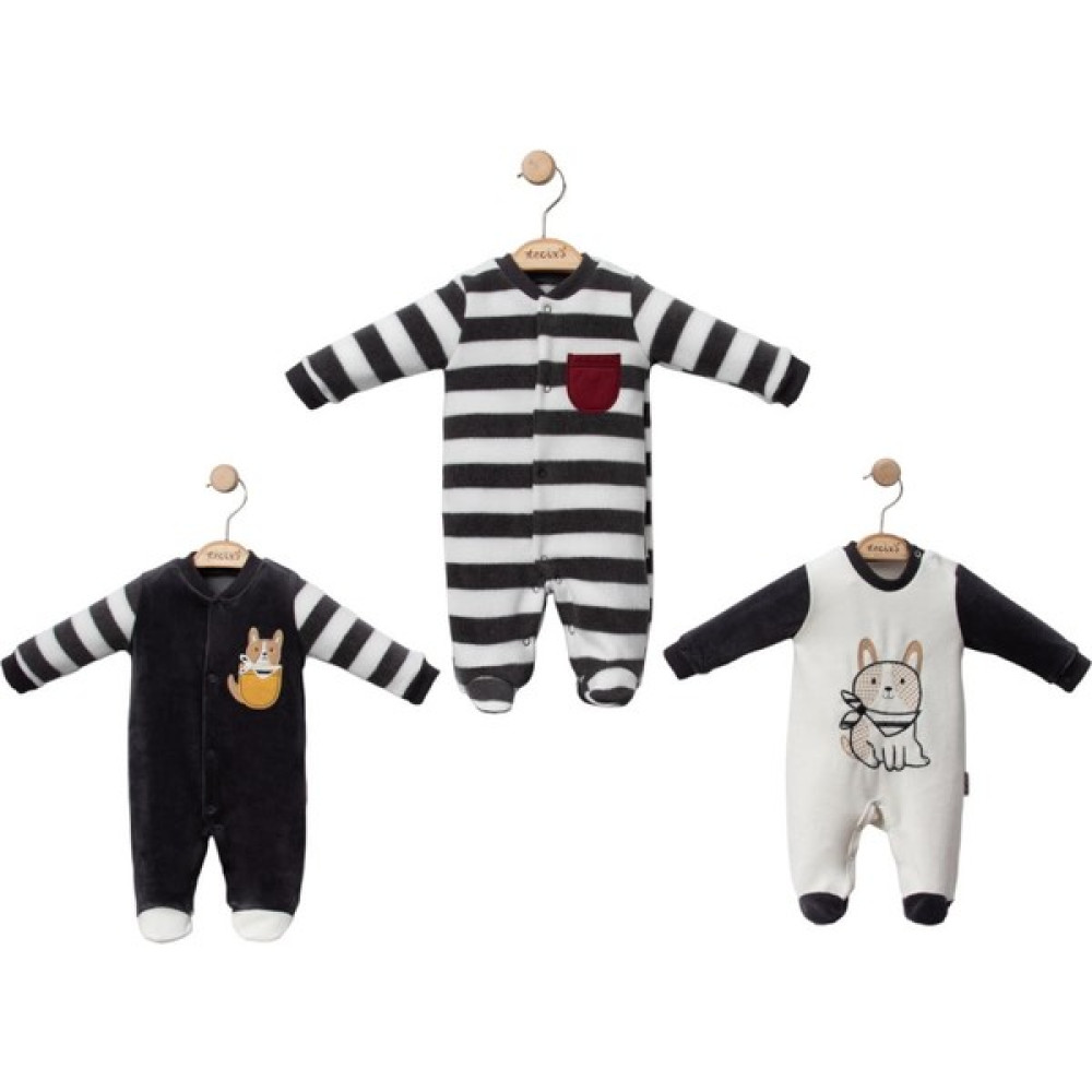 Niku Kids 3'lü Tek Boy Welsoft Tulum Bebek Tulumu Fiyatı