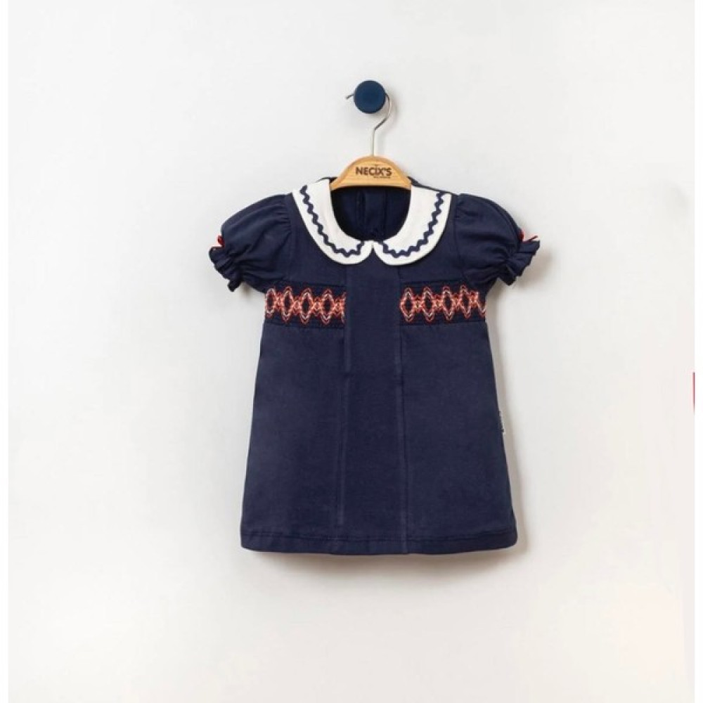 Niku Kids Bebe Yakalı Marine Kız Bebek Elbise Bebek Elbisesi Fiyatı