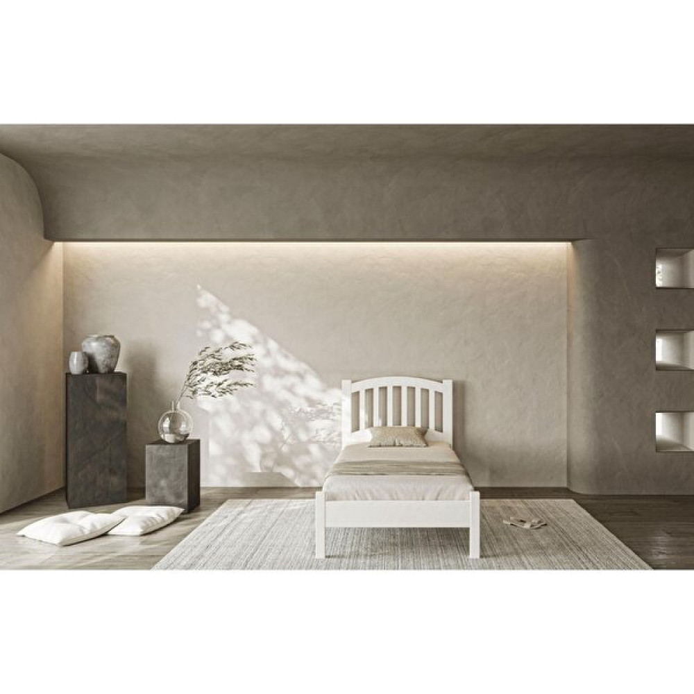 Nil Modern İnci Beyaz Tek Kişilik Karyola 100x200 - 100 x 200 cm Karyola Fiyatı