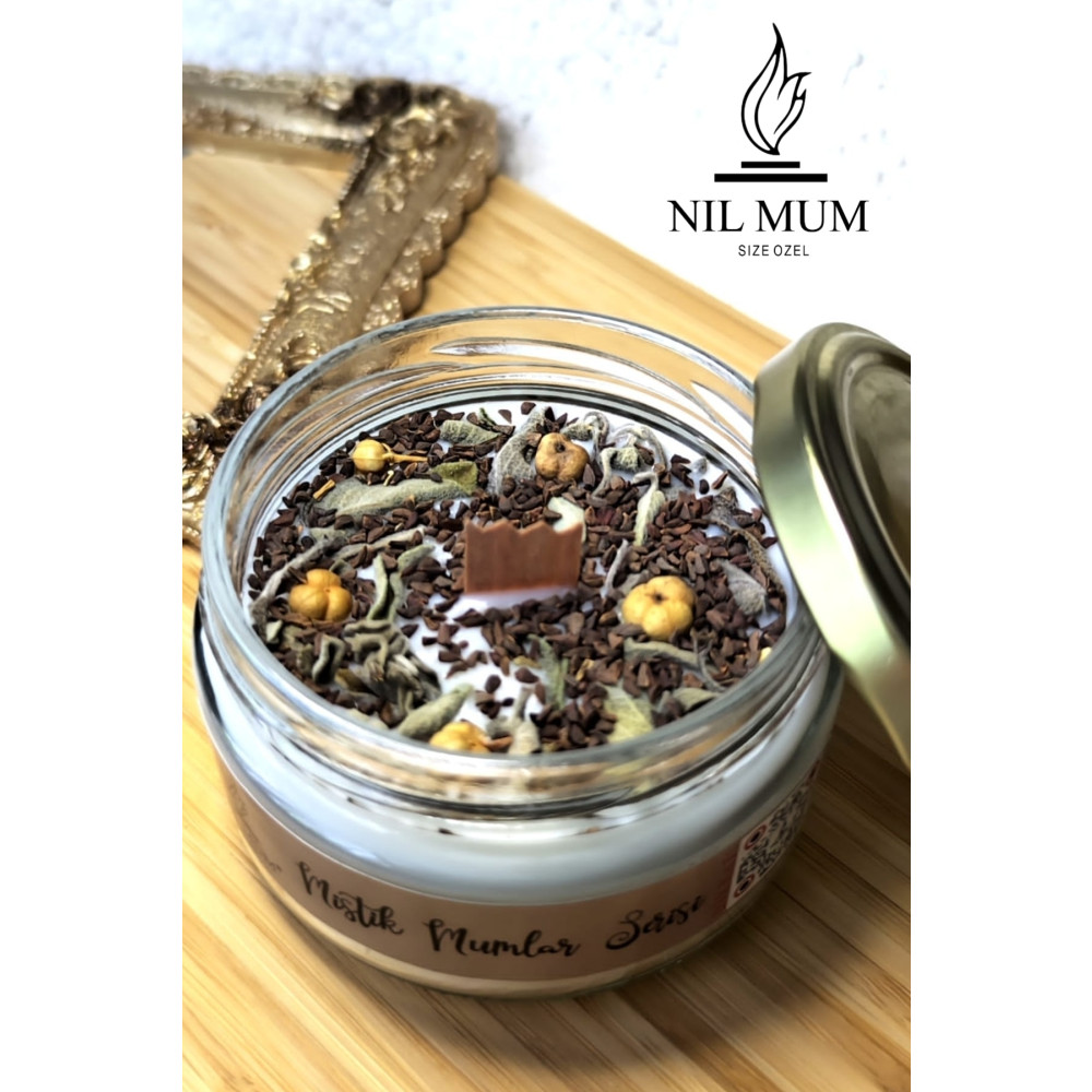 Nil Mum Aromaterapi Arınma Huzur Mum Adaçayı Üzerlik Tohumu 240 gr Dekoratif Mum Fiyatı