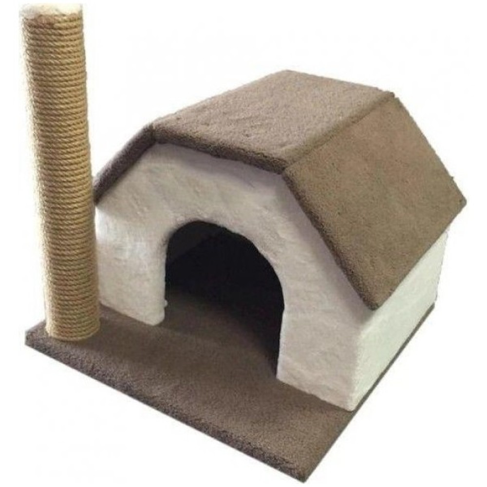 Nil Pet Tırmalama Tahtalı Kedi Evi Tek Katlı Krem Rengi Evcil Hayvan Ürünleri Fiyatı