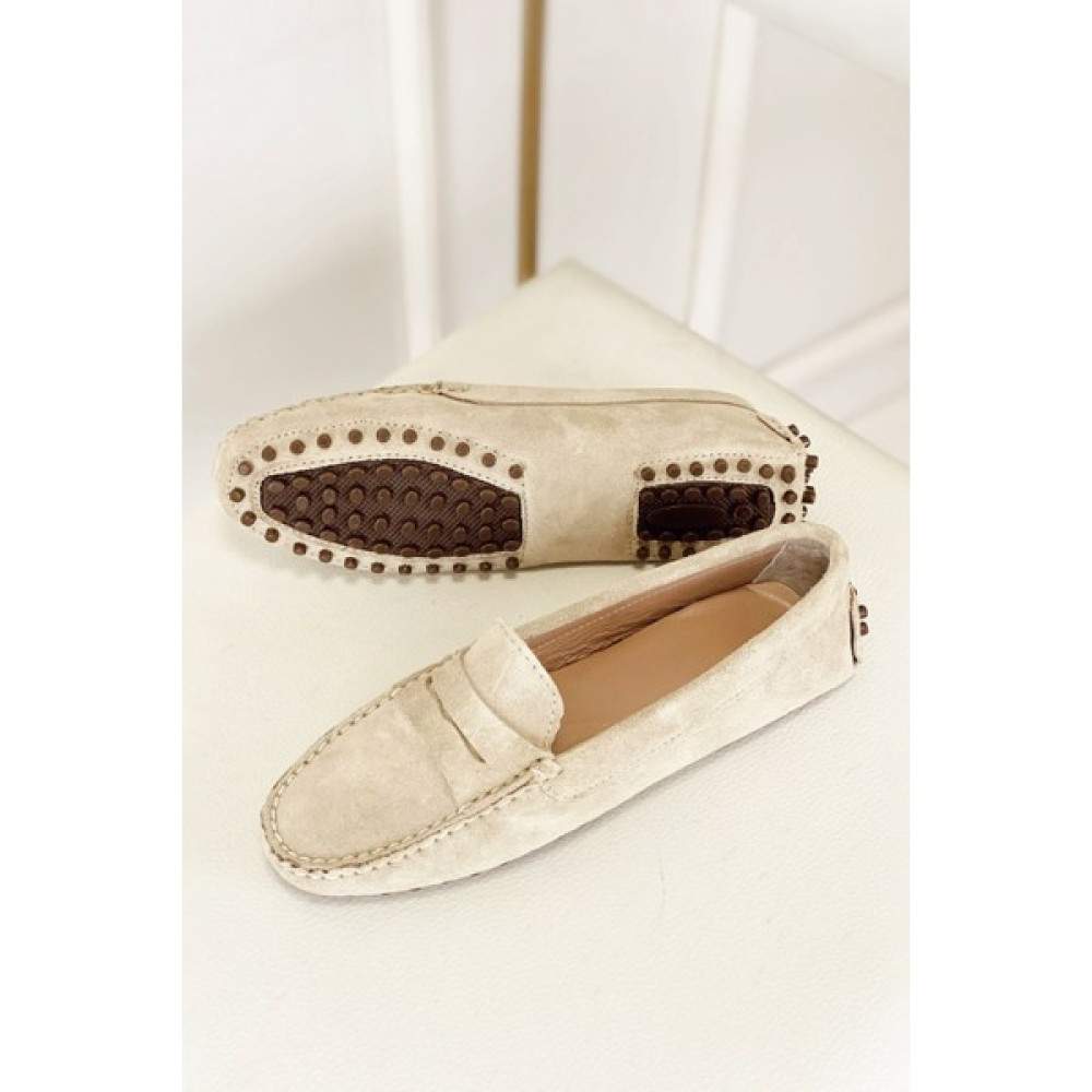 Nil Shoes Feed Bej Süet Babet Babetler Fiyatı